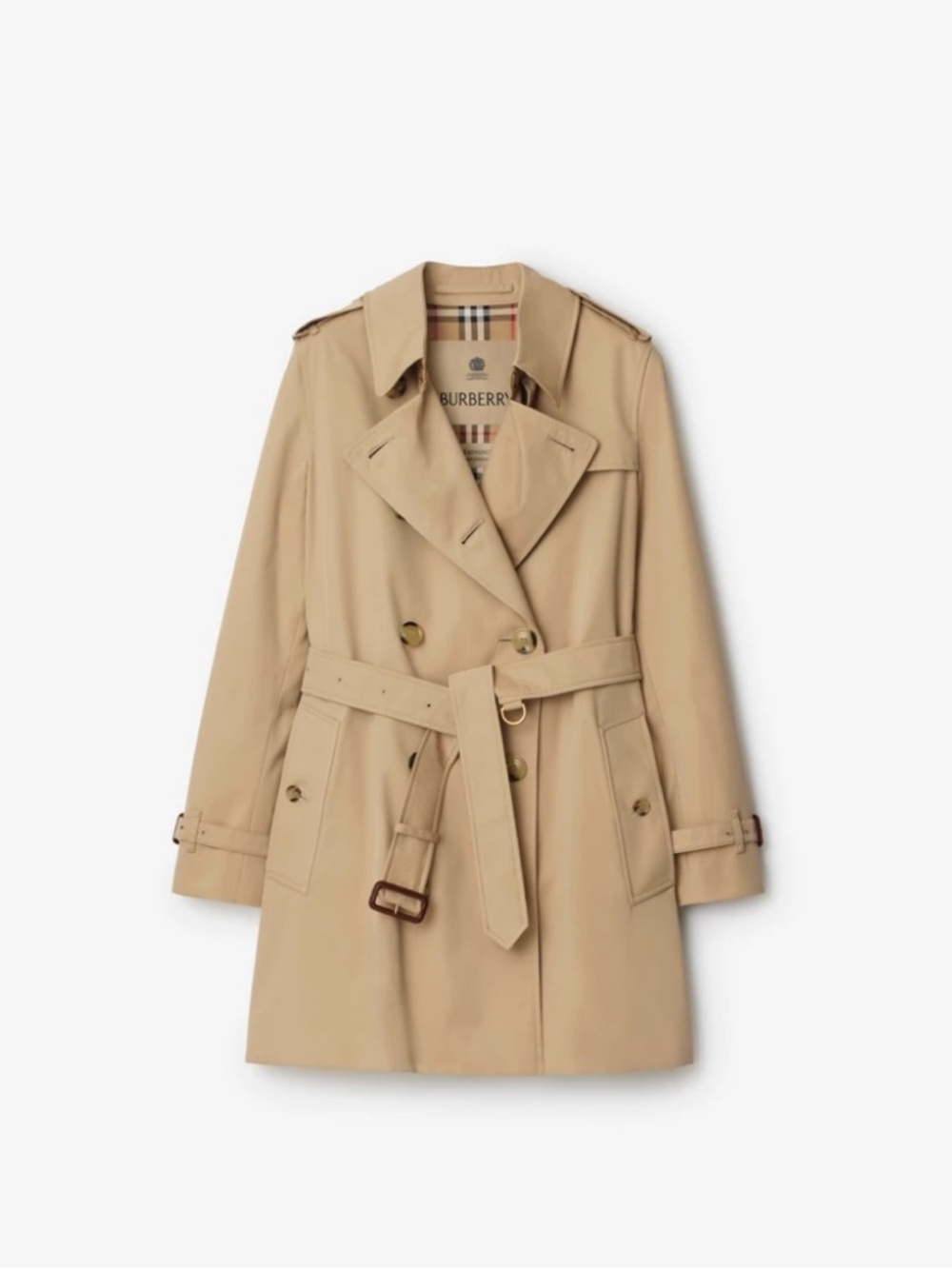 New Authentic Burberry Classic The Sandringham Trench Coat Short